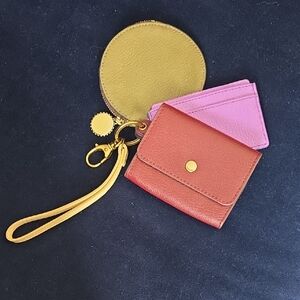 Fossil Olive, Merlot And Violet Leather Wallet Set